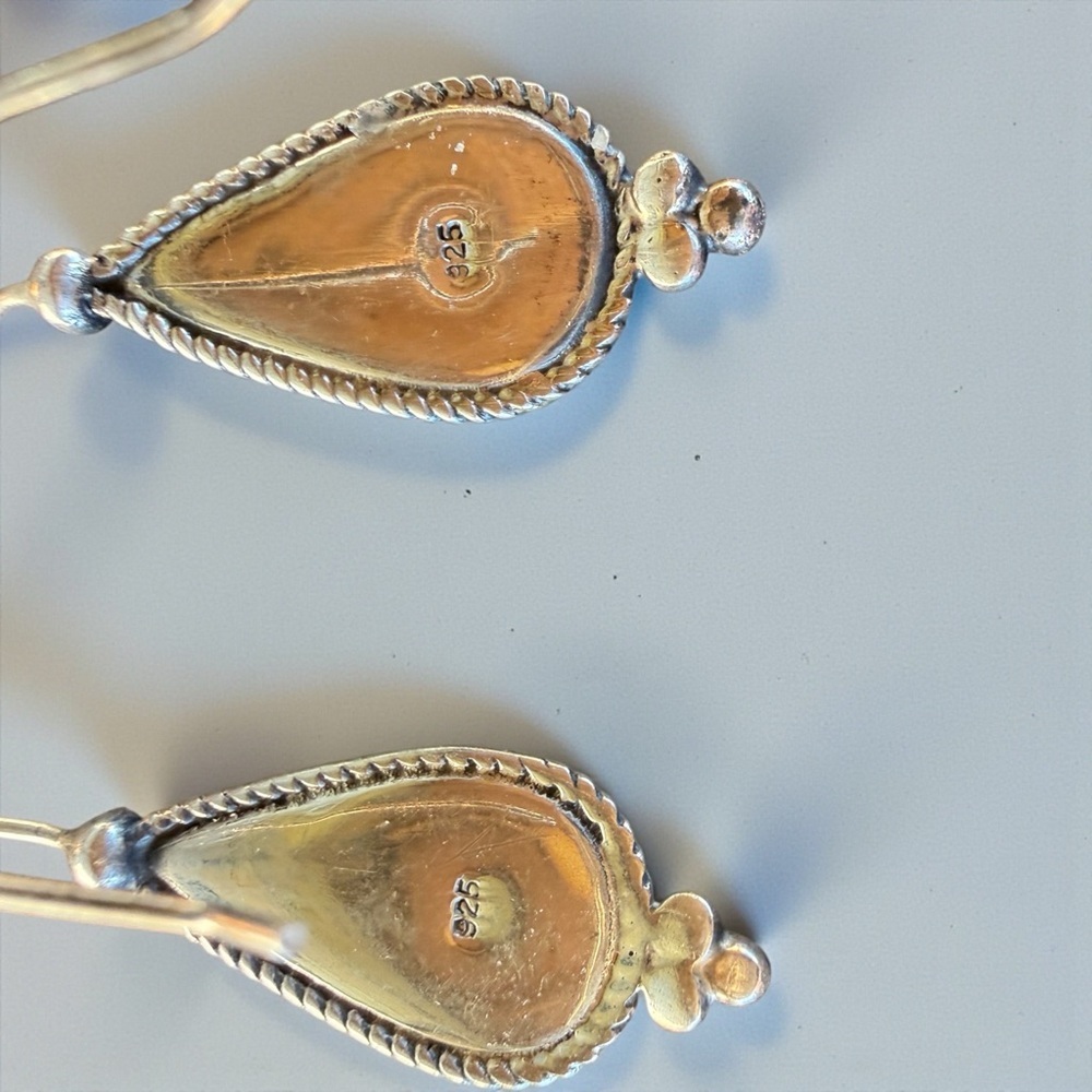 Black onyx Teardrop Earrings​ - Picture 5 of 5